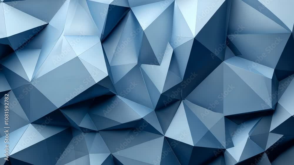 Explore a modern geometric 3D mosaic graphics lowpoly template as an abstract backdrop. Ai Generated.
