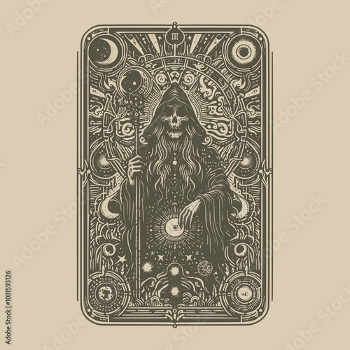 celestial witch tarot card