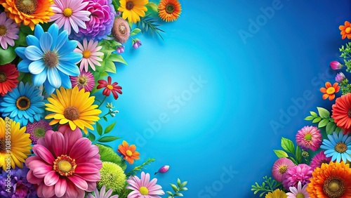 Bright floral background perfect for aerial shots