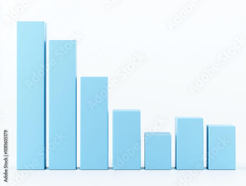 Free Download Series of blue cubes are lined up in a row - GFXLoad