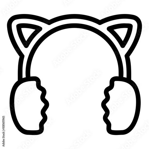earmuffs Line Icon