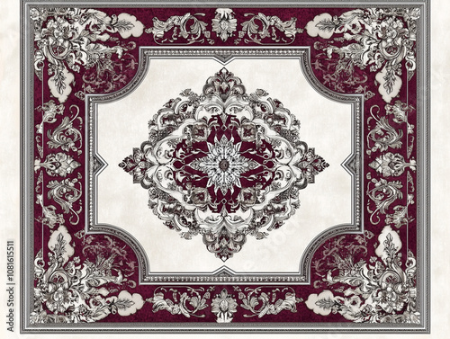 vintage floral frame