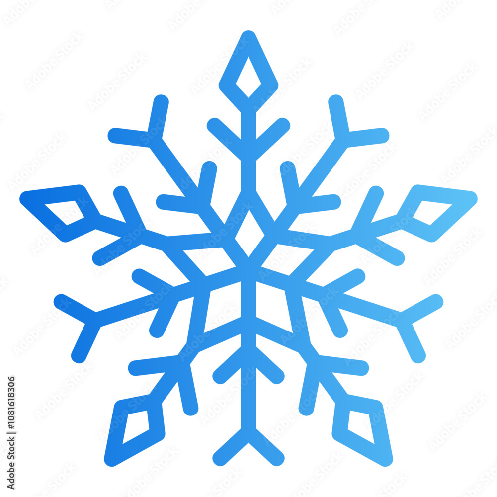 snowflake Gradient icon snowflake Gradient icon