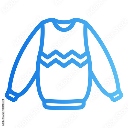 winter shirt Gradient icon
