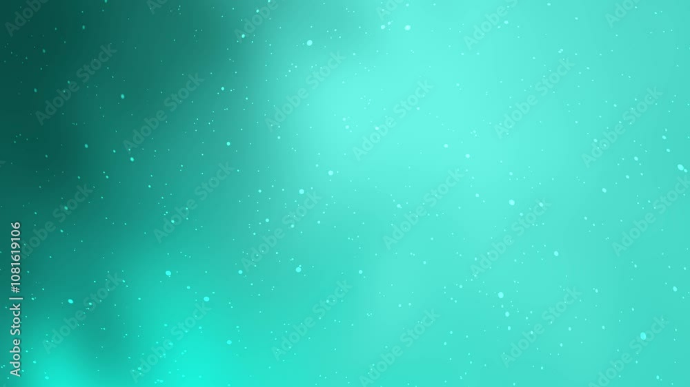 A serene turquoise abstract background adorned with subtle gradients and delicate particles, ideal for enhancing artistic and digital designs.