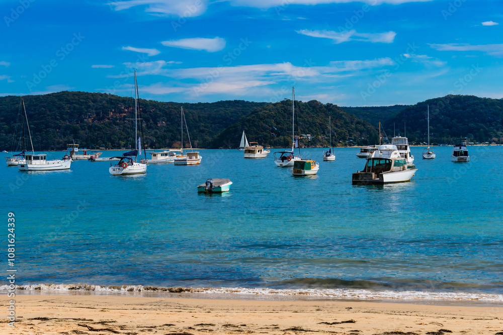 Boats on the Pittwater at Palm Beach Boats on the Pittwater at Palm Beach