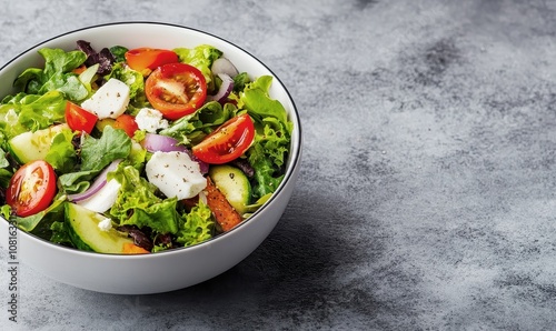 Delicious Vegetable salad for cookbooks, advertising