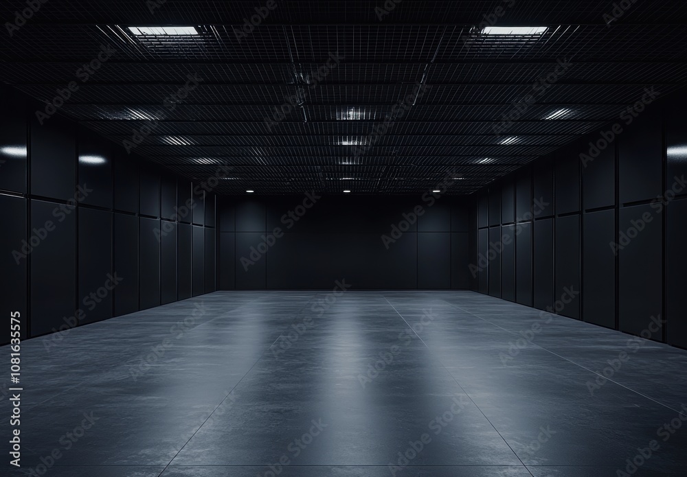 Dark Room Interior. Dark Room Interior.