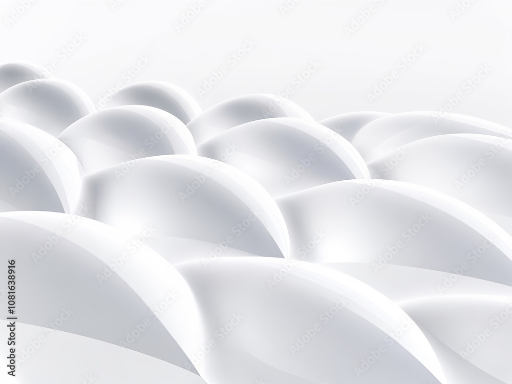 3D Abstract Light White Background. Created with Generative AI Technology 3D Abstract Light White Background. Created with Generative AI Technology