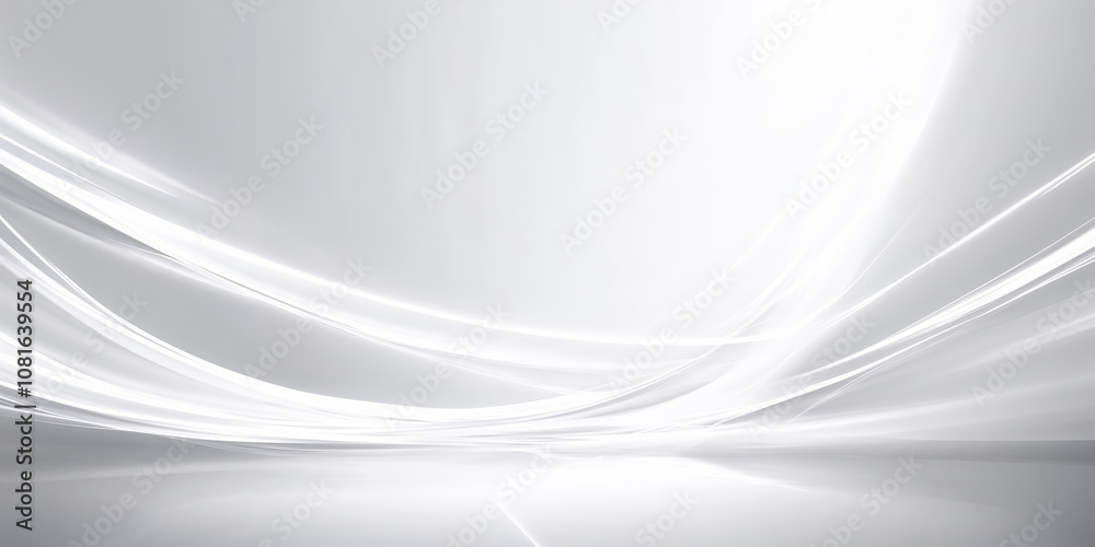 3D Abstract White Futuristic Background. Created with Generative AI Technology 3D Abstract White Futuristic Background. Created with Generative AI Technology