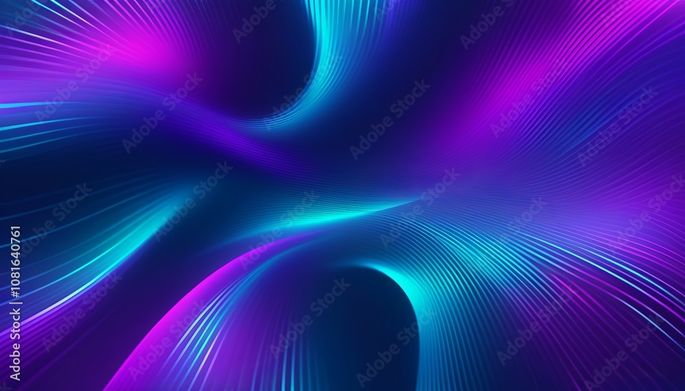 Abstract Holographic Lines Background. Created with Generative AI Technology Abstract Holographic Lines Background. Created with Generative AI Technology