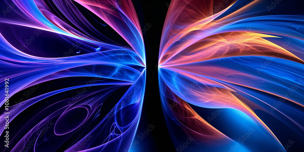 Fototapeta premium Complex Patterned Fractal Background. Created with Generative AI Technology