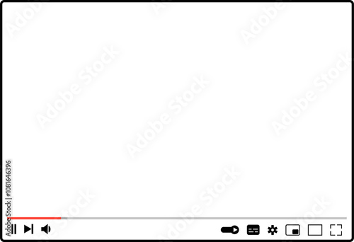 video player app blank screen template