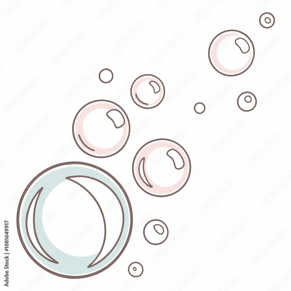 vector illustration of soap bubbles vector illustration of soap bubbles