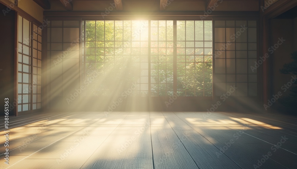 Sunlit Japanese Room.