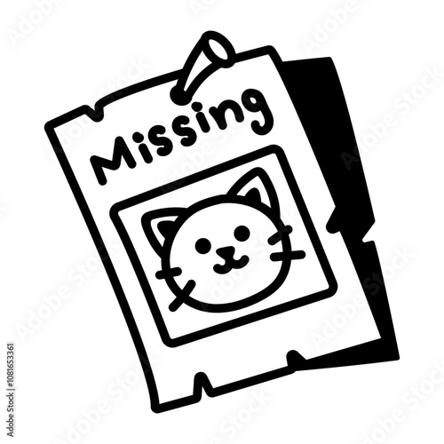 Missing cat sign icon in drawing style 

