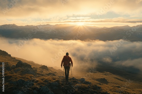 Mountain Hiker Sunrise.