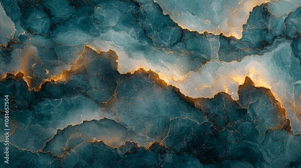 Abstract blue and gold marbled texture with fluid patterns. Abstract blue and gold marbled texture with fluid patterns.