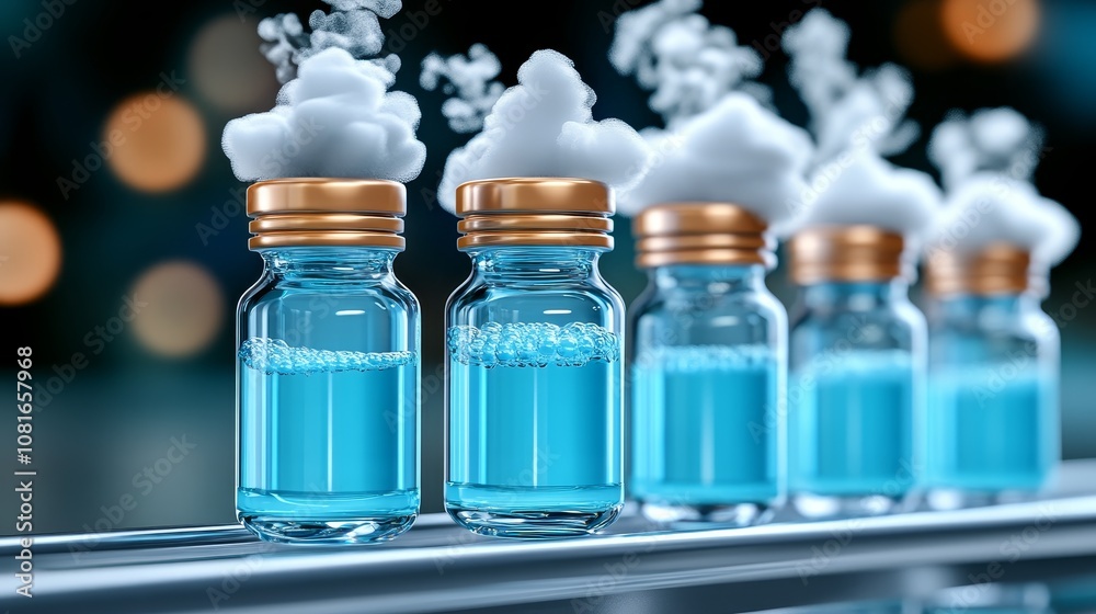 Cryogenic Vials with Dry Ice Vapor Medical Research and Development Cryogenic Vials with Dry Ice Vapor Medical Research and Development