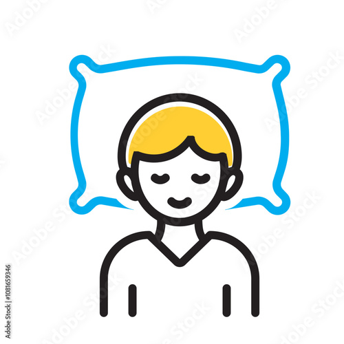 Vector multi color icon for Relaxed