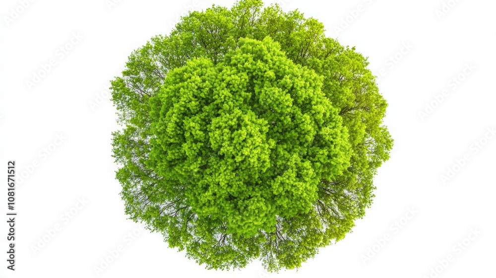 Fototapeta premium A tree is shown in the center of the image