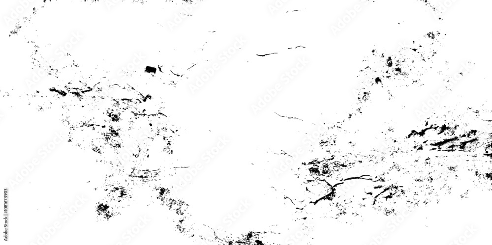 Fototapeta premium Distressed black texture. Dark grainy texture on white background. Dust overlay textured. Grain noise particles. Rusted white effect. Grunge design
