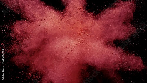 abstract grunge background with red particles explosions