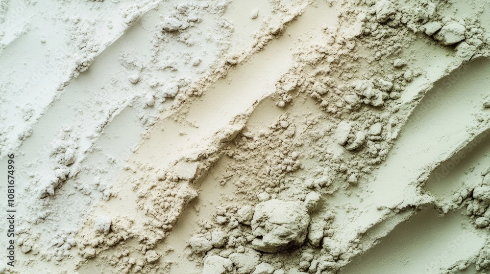 A white and tan colored powder with a brownish tint