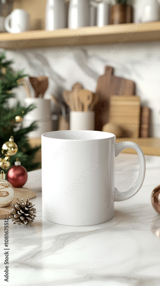 Set with white mug for mockup. The mug with the christmas decorations.
Set with white mug for mockup. The mug with the christmas decorations.