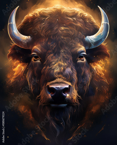 Obraz na płótnie Bison
