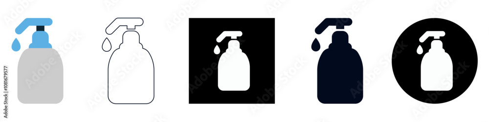 soap or shampoo dispenser, Cleanser in push bottle, or disinfectant vector pictogram sign icon symbol ui and ux design, glyphs and stroke line
soap or shampoo dispenser, Cleanser in push bottle, or disinfectant vector pictogram sign icon symbol ui and ux design, glyphs and stroke line