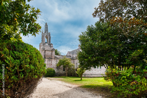 The church of the scallop shells, The hermitage of the scallop shells, La Toja Island, Galicia photo