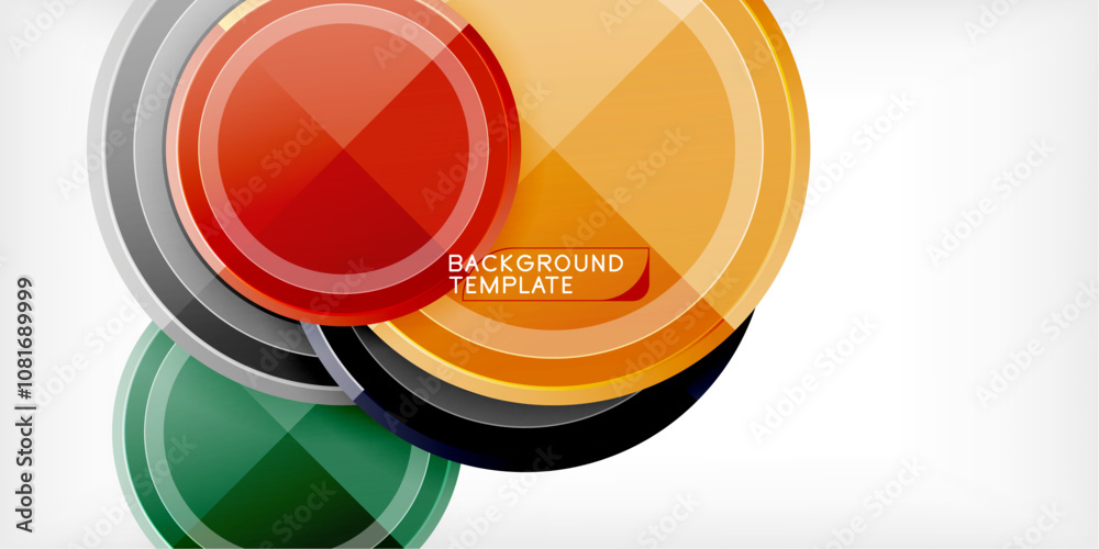 Geometric design abstract background - circles Geometric design abstract background - circles