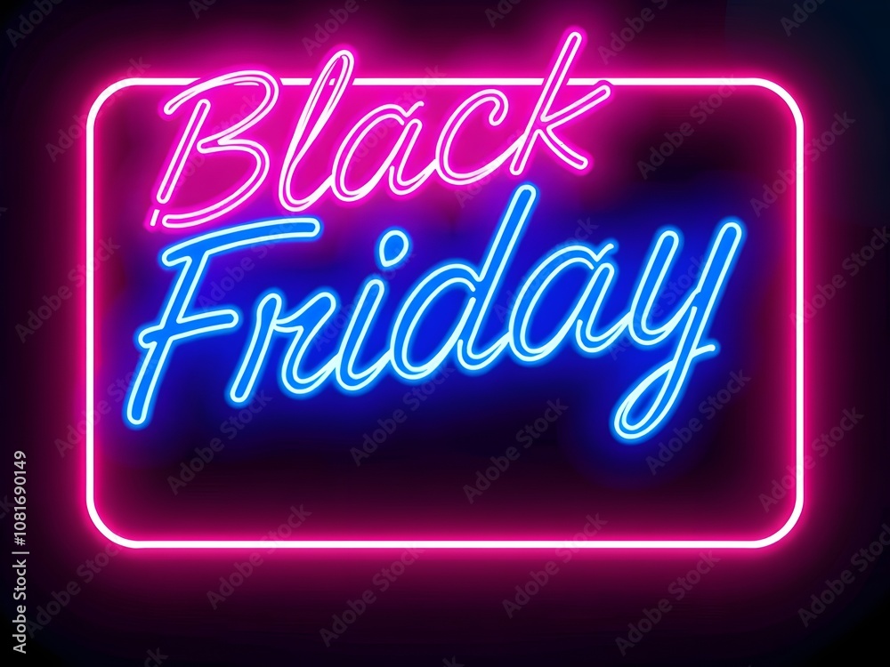 black friday pink and blue neon sign black friday pink and blue neon sign