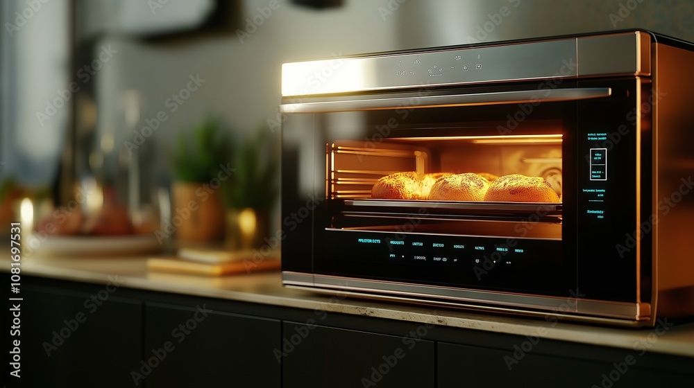 Convection technology is used in this energy-efficient, environmentally friendly smart oven to cook food more quickly while using less energy. Convection technology is used in this energy-efficient, environmentally friendly smart oven to cook food more quickly while using less energy.