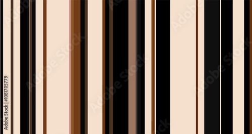 vertical retro brown color stripes seamless background . fashion stylish print design. stripes pattern vector for fabric, background, backdrop, paper, banner, wallpaper, marble, surface