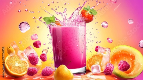 Fruity Smoothie Splash