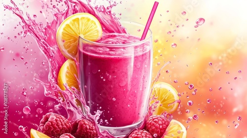 Raspberry Lemon Smoothie Blast