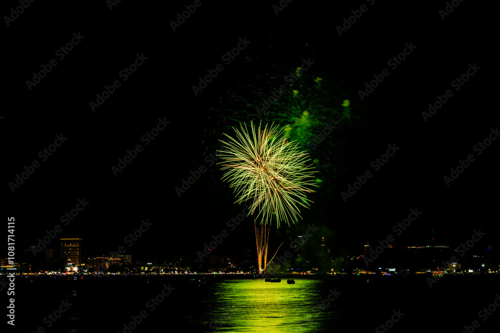 Brilliant red fireworks explode against a dark night sky, illuminating a cityscape below. Vibrant bursts and smoke create a festive, dynamic atmosphere, capturing the excitement of celebration. Brilliant red fireworks explode against a dark night sky, illuminating a cityscape below. Vibrant bursts and smoke create a festive, dynamic atmosphere, capturing the excitement of celebration.