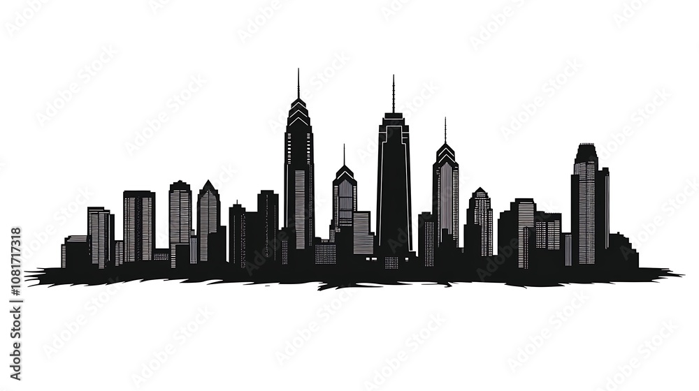 Obraz premium city skyline