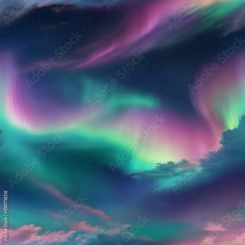 Beautiful Aurora Sky Scenery photo