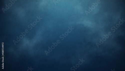 Abstract blue gradient plain rusty background texture.