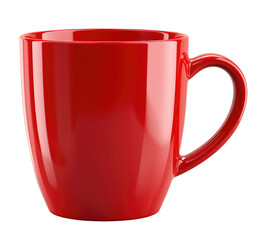 Red cup isolated on transparent background