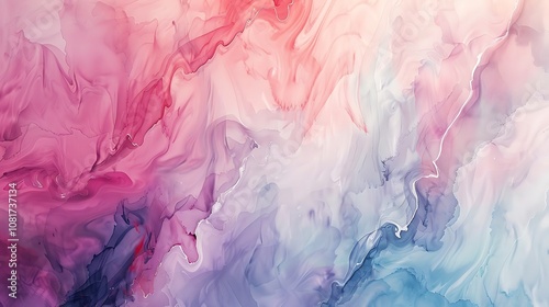 An aesthetic background with abstract, watercolor brushstrokes in pastel shades, creating a dreamy, textured look.