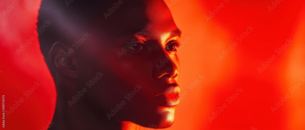 close-up portrait of a person with intense expression in dramatic lighting close-up portrait of a person with intense expression in dramatic lighting