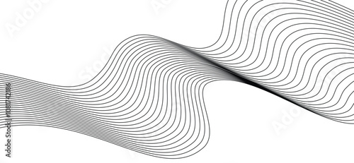abstract stripe design business background lines wave. Abstract white paper wave background. Brochure, Annual Report, Magazine, Poster,