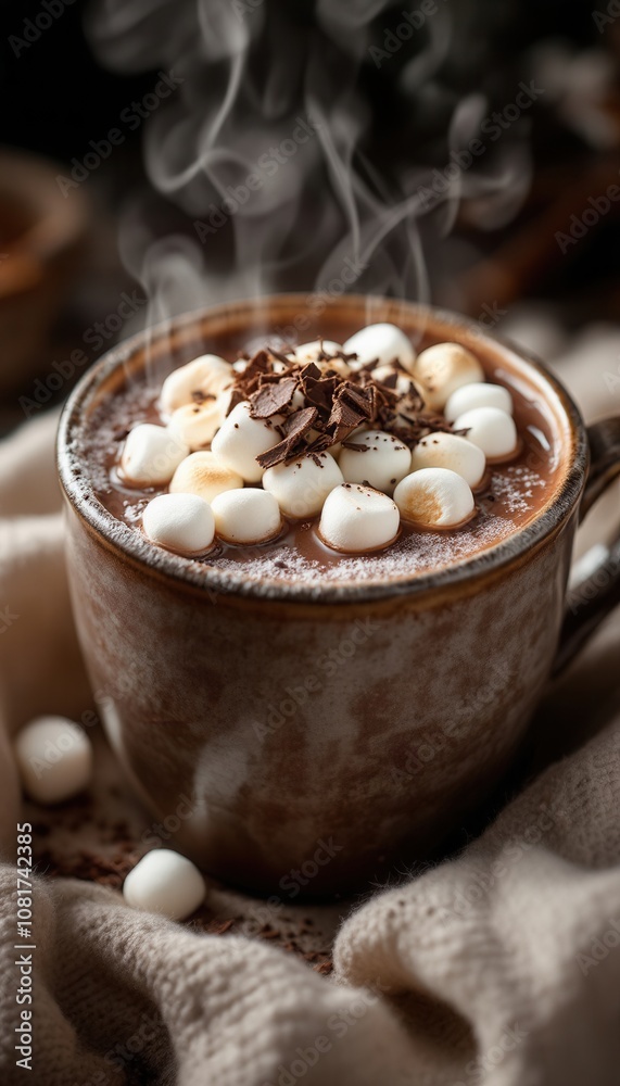 Steaming Hot Chocolate with Fluffy Marshmallows for Ultimate Winter Comfort Steaming Hot Chocolate with Fluffy Marshmallows for Ultimate Winter Comfort
