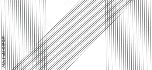 Abstract white paper wave background. Abstract stripe design business background lines wave.  Gray and white abstract background. Digital future technology concept. 