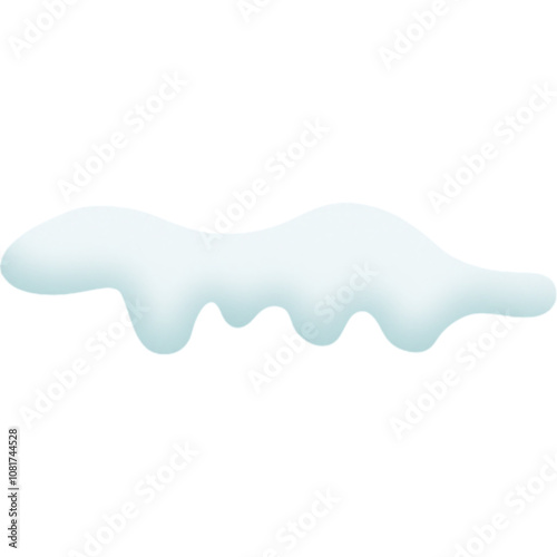 Image of snow falling without background