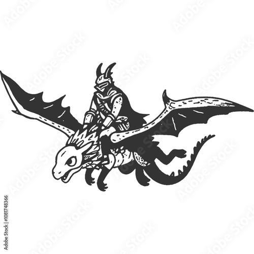The Tyranny of Power Vintage Illustration Vector